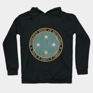 Vintage Federated States of Micronesia Oceania Oceanian Flag Hoodie